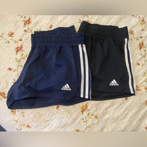 Adidas Dark Blue and Black Sports Shorts M 12-14